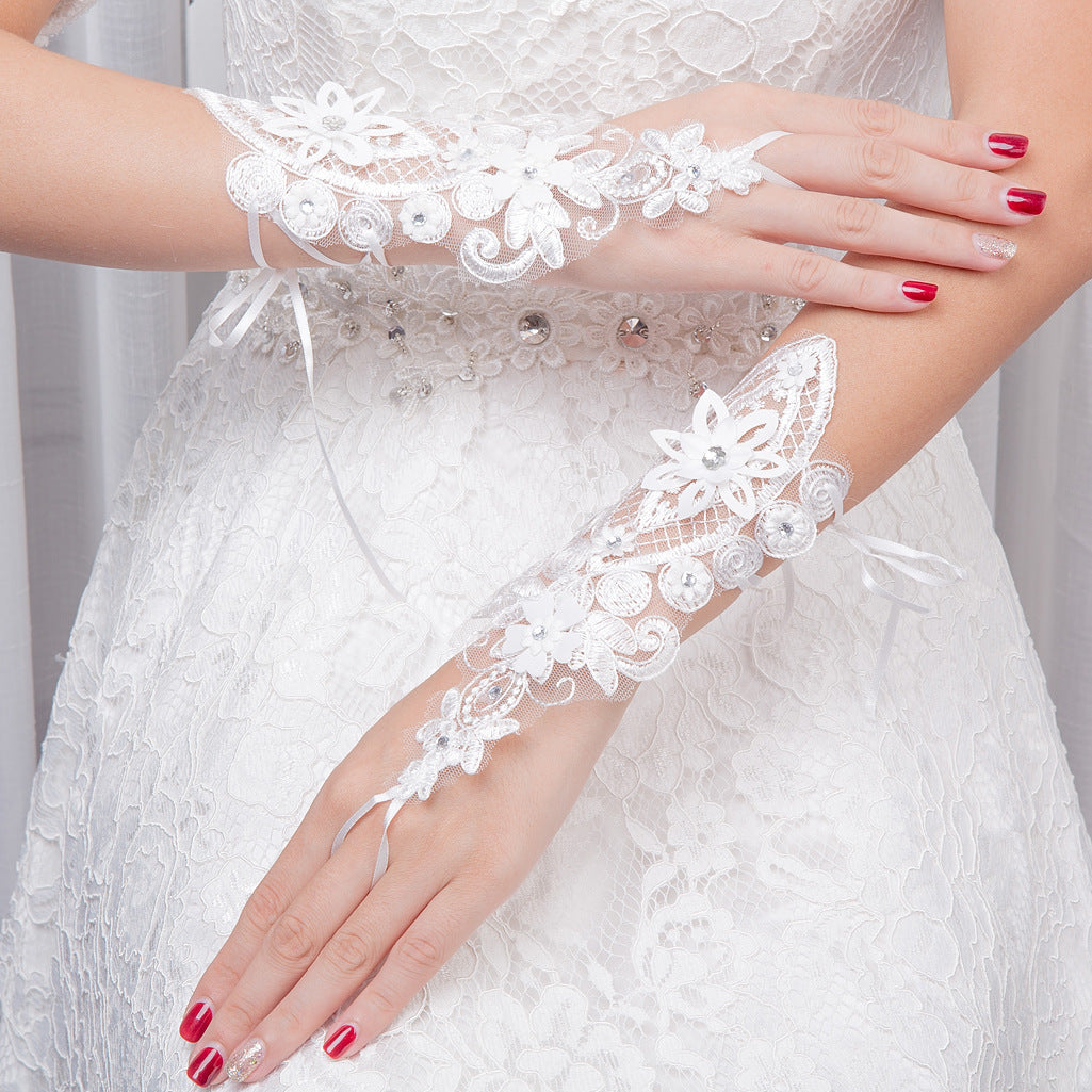 Wedding Bridal Gloves Accessories Lace