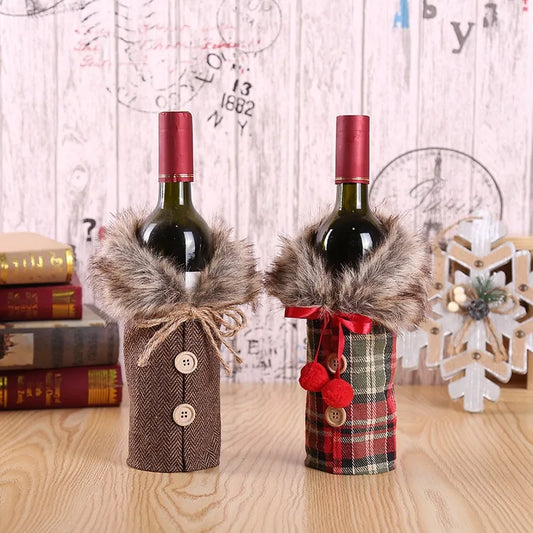 Christmas Wine Bottle Cover