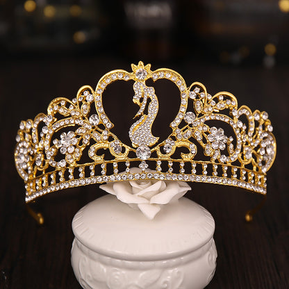 Diamond Crown Wedding Headwear