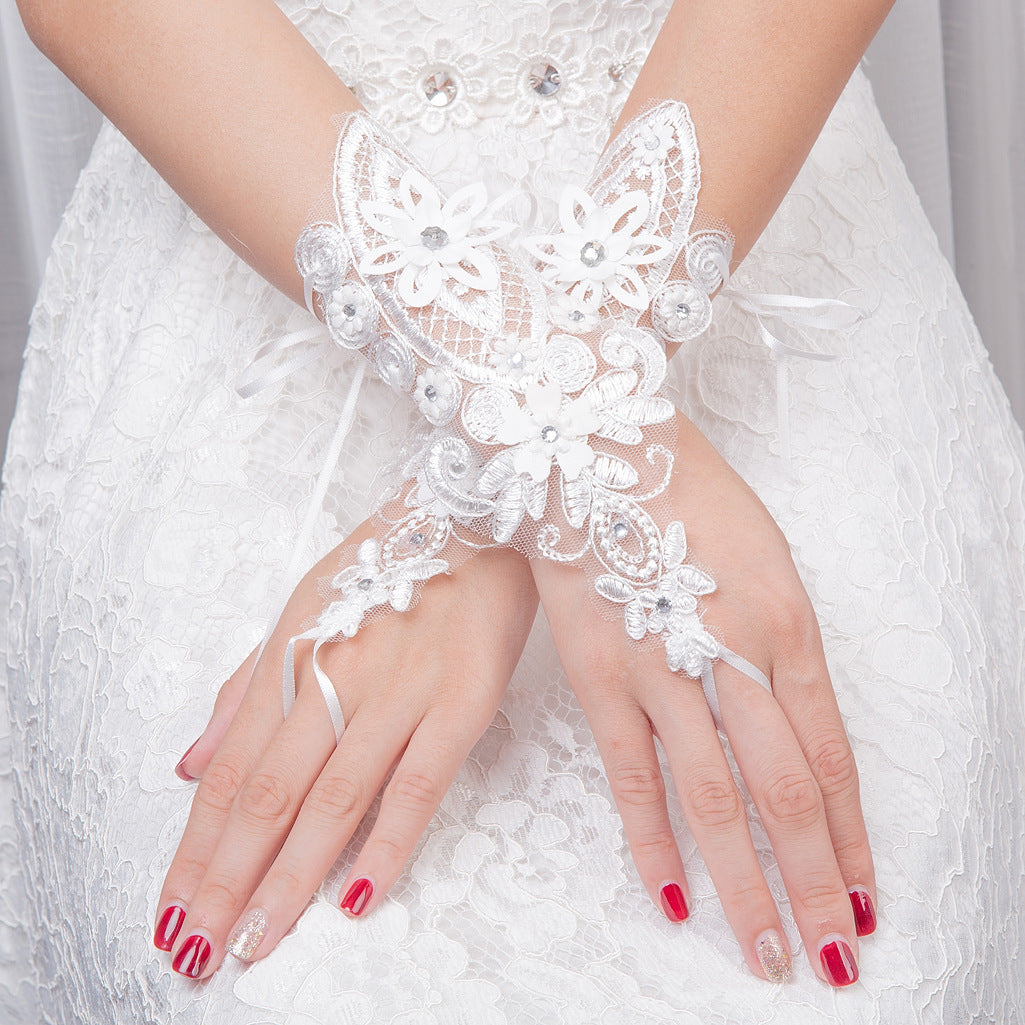 Wedding Bridal Gloves Accessories Lace