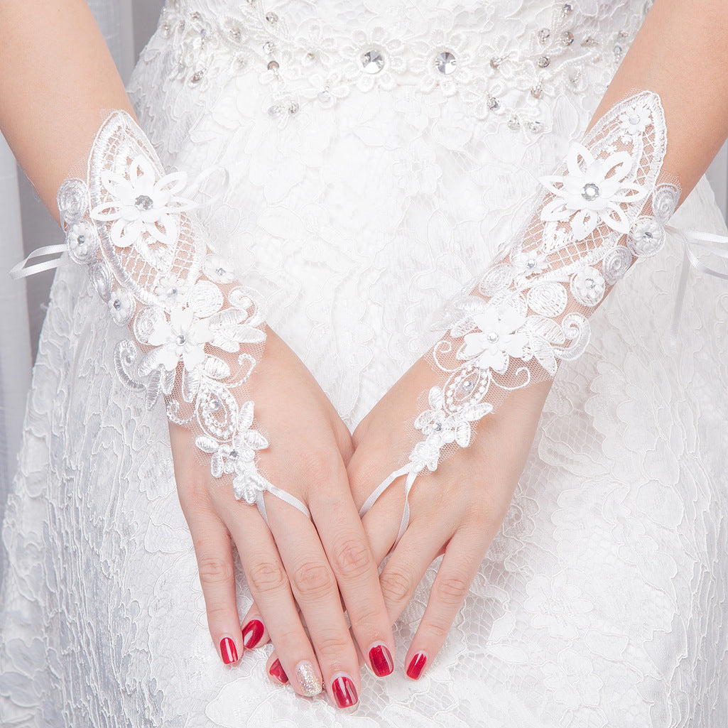 Wedding Bridal Gloves Accessories Lace