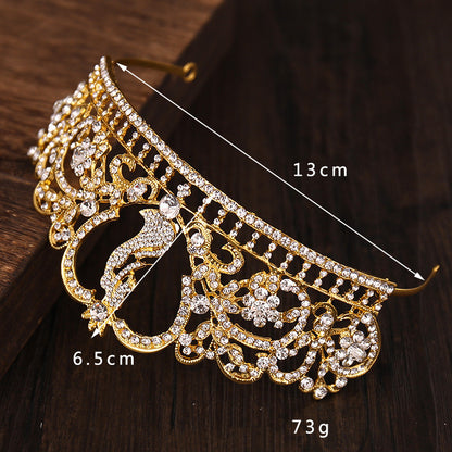 Diamond Crown Wedding Headwear